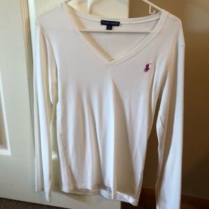 White Ralph Lauren Polo long sleeve